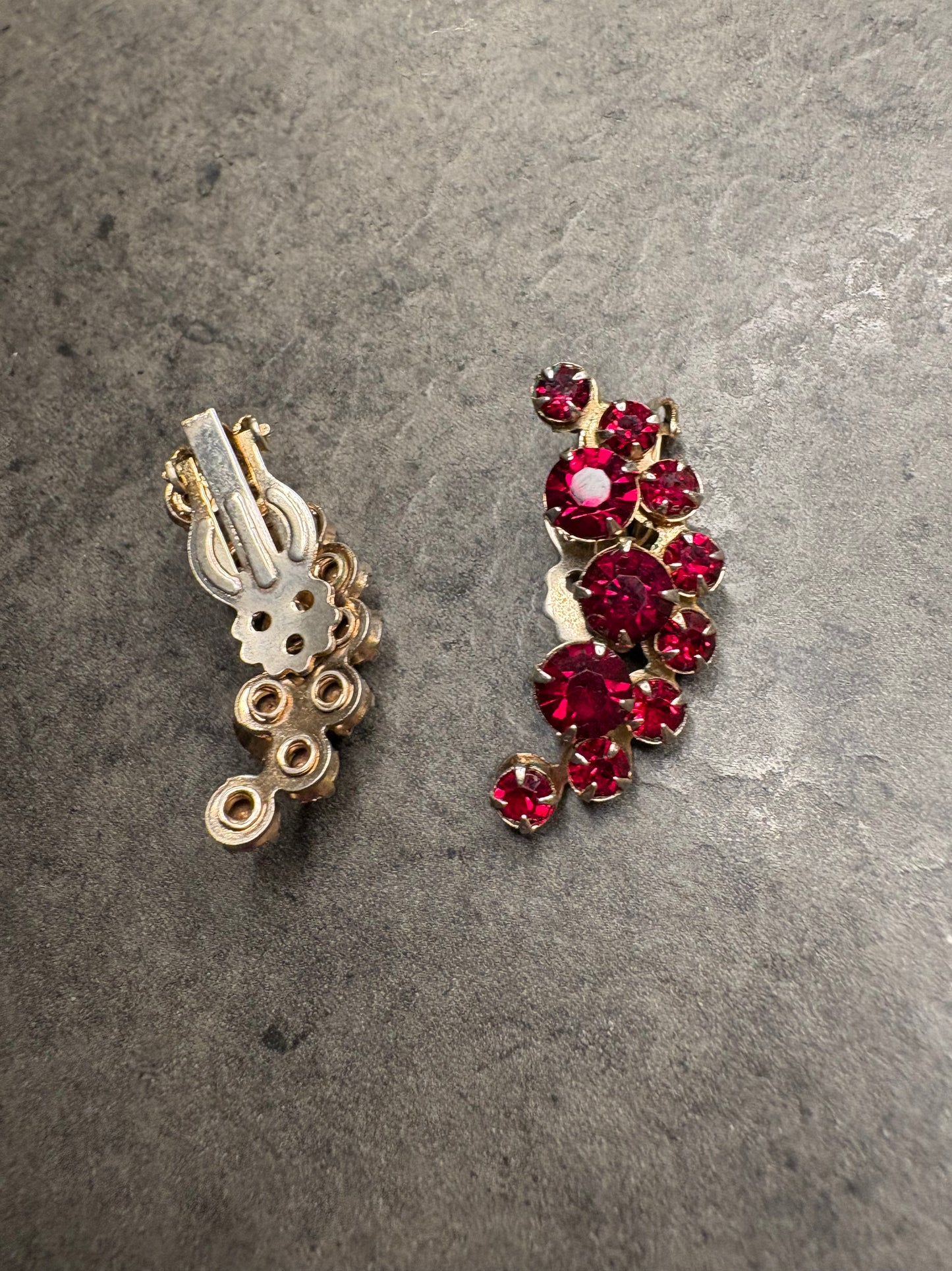 Orecchìni Cristalli rossi