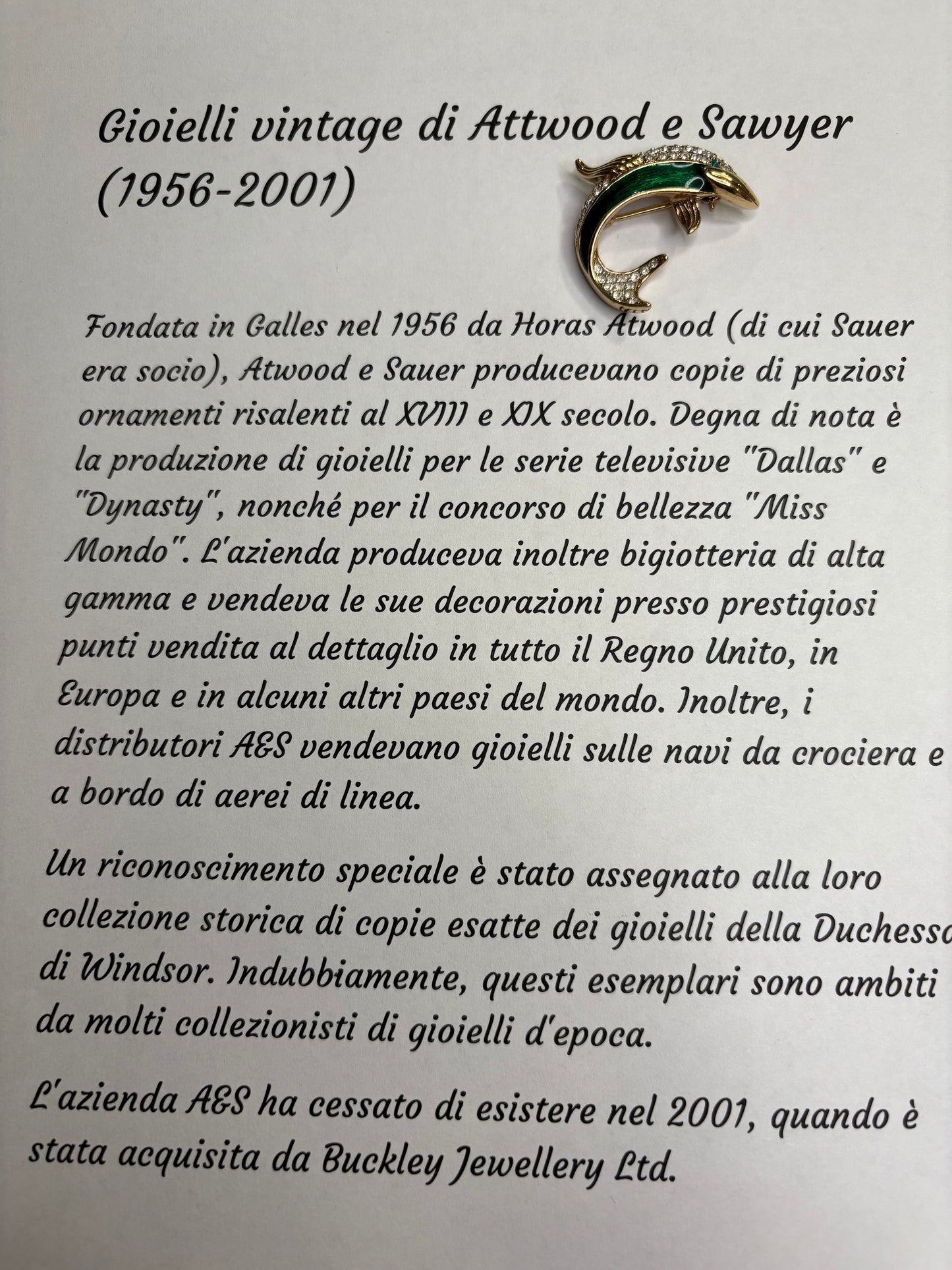 Spilla Delfino Attwood & Sawyer