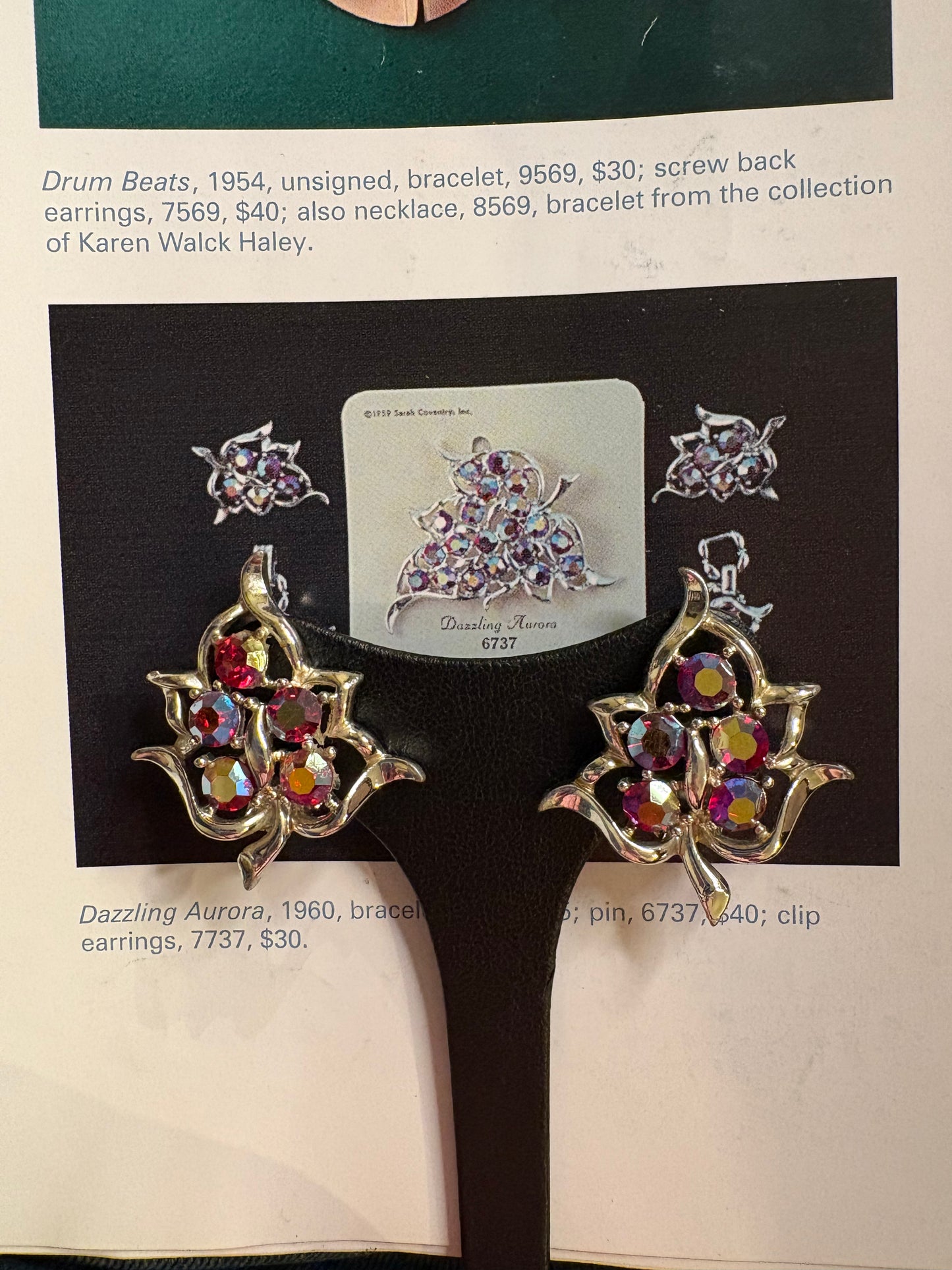 Orecchìni Sarah Coventry 1960