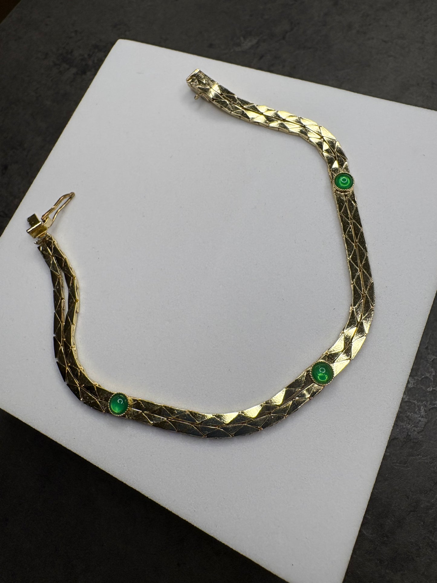 Bracciale Cabochon Verdi