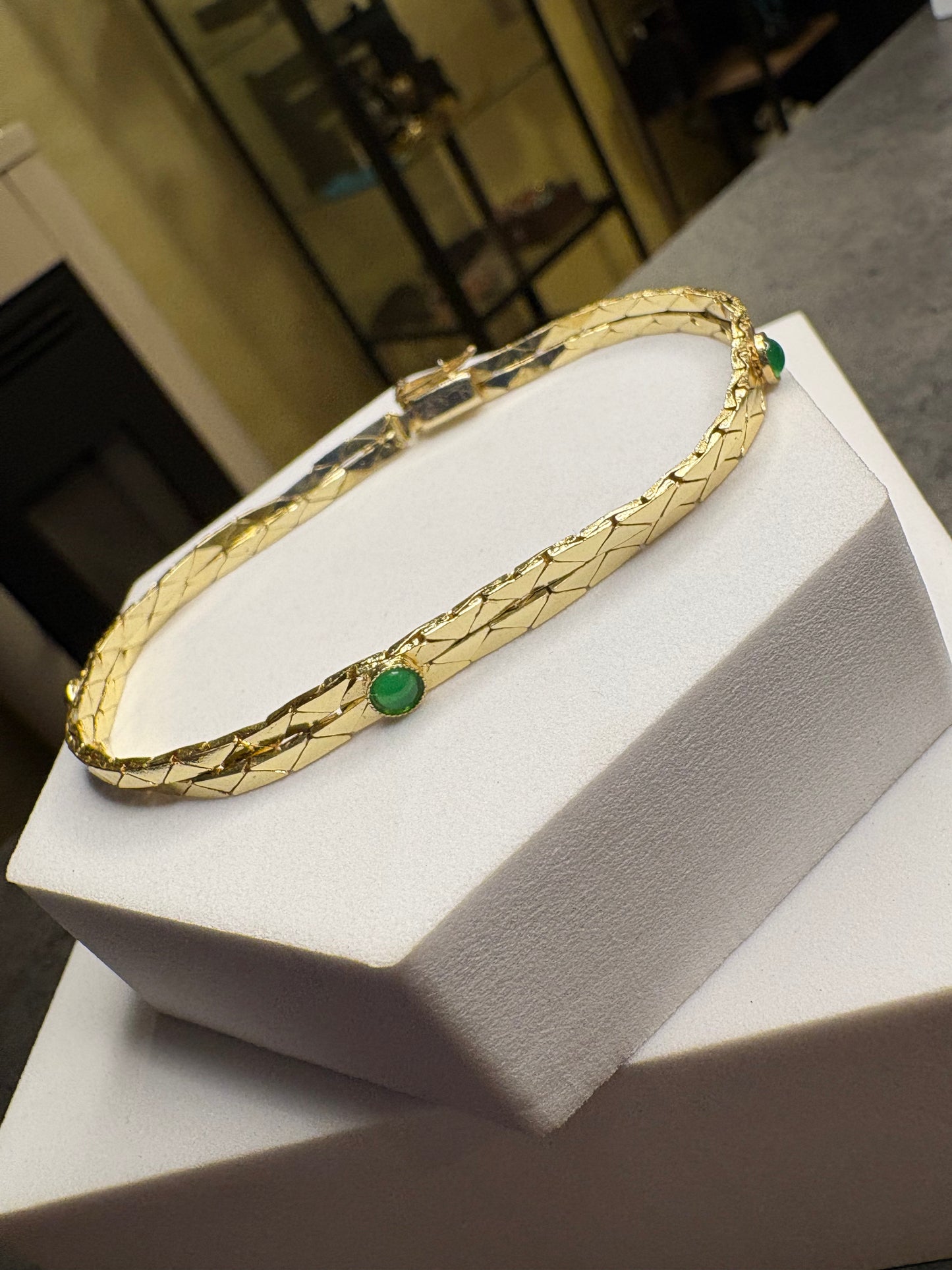 Bracciale Cabochon Verdi